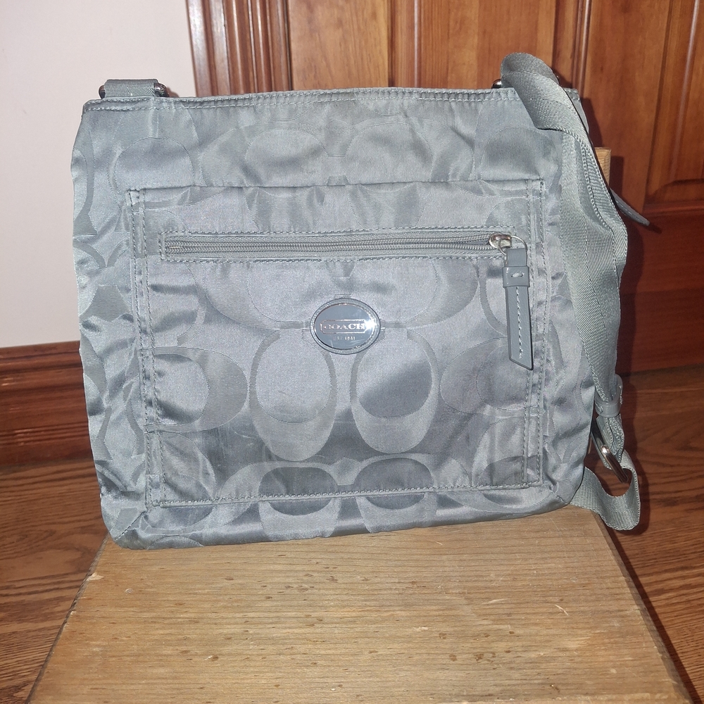 Coach Gray Shoulder Bag